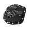 Afe Jeep Dana M186-12, 12 Bolt, With Fill Plug, With Drain Plug, Black Powder Coated, Cast Aluminum 46-71010B - alternate 1